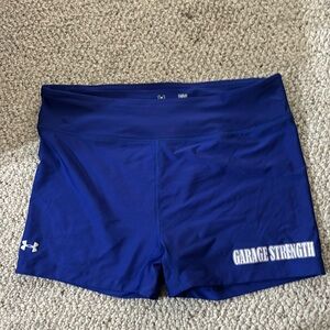 Under armour spandex shorts. Purple. Garage strength. Women’s large